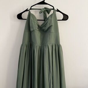 Lulu's Sage Green Maxi Dress